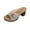 Beige, variant on Open Toe High Heel Sandals Comfortable Thick Heel Flower Decoration Casual Summer Shoes for Women Black,37