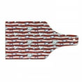 thumbnail image 1 of USA Cutting Board, Horizontal Wavy Bands Background with Stars Homeland the Old Country Image, Tempered Glass Cutting and Serving Board, Wine Bottle Shape, Red Navy Blue White, by Ambesonne, 1 of 1