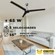 thumbnail image 3 of 6pzs Ventilador Industrial Techo Chocolate 65w 56puLG Myvent, 3 of 5