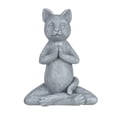 thumbnail image 2 of Desktop Ornament Statue Meditation Decoration Cat Buddha Outdoor Sculpture for Garden and Desk Display, 2 of 8
