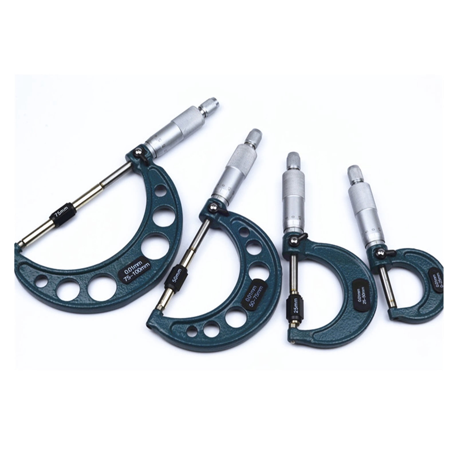 0.001mm Digital Outside Micrometer 0-25mm 25-50mm 50-75mm 75-100mm Electronic Micrometer Caliper Gauge Meter Micrometer Carbide ,Easy to Use