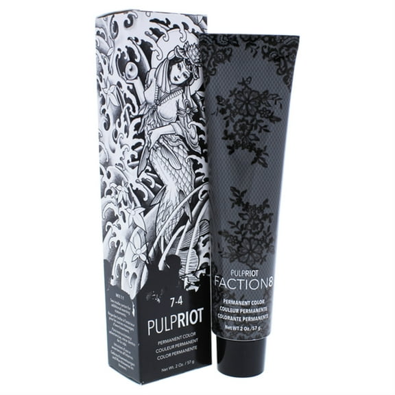 Faction8 Permanent Hair Color 7-4 Copper by Pulp Riot for Unisex - 2 oz Hair Color