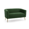 thumbnail image 2 of Noble House Modern Velvet Loveseat for Living Room 2 Seater, Forest Green, 2 of 8