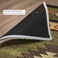 thumbnail image 6 of Addison Rugs Dream Shag Premium Machine Washable Transitional Aztec Green Round Rug, 8' x 8', 6 of 8