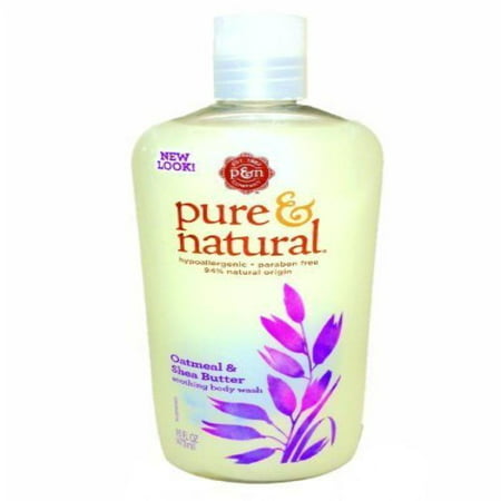 Pure & Natural Body Wash Oatmeal and Shea Butter 16 Fl