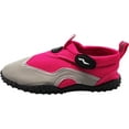 thumbnail image 2 of Womens Water Shoes Aqua Socks Surf Yoga Exercise Pool Beach Dance Swim Slip On 40314-6B(M)US Fuchsia-Grey, 2 of 7