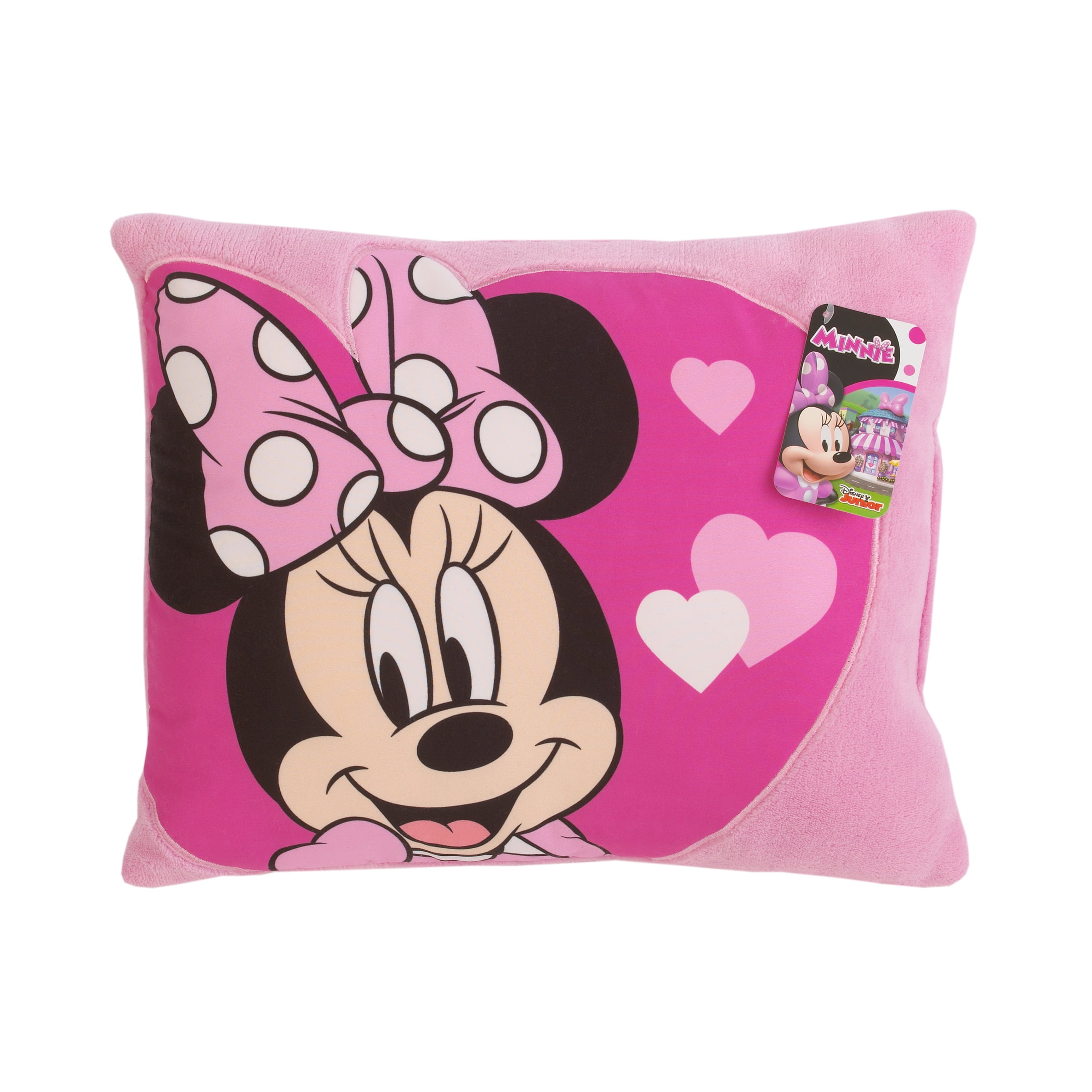 Disney Minnie Mouse Blue and White Gingham Print Pillow Sham