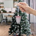 thumbnail image 5 of Fwttom Crystal Ornaments Christmas Tree Decoration - Acrylic Ice Crystal Pinecone Hanging Snowflakes Decorations, Glass Christmas Ornaments for Winter, Holidays, Xmas, Festivals, 5 of 6