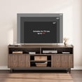 thumbnail image 4 of YUSAZENS Fluted TV Stand for 70-Inch TV, Boho Entertainment Center with Sliding Doors & Adjustable Shelves, Wooden Media Console, 4 of 7