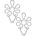 thumbnail image 1 of Shiyou-faux Piercings de Mamelon, Anneaux de Mamelon Réglables, Design Chaîne Bijoux de Perçage de Mamelon Non Percé, Forme de Fleur Bijoux de Mamelon, 1 of 4