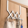 thumbnail image 5 of Lilixerw Hooks Hanger Over The Door,Collapsible Retractable Over The Door Organizer Rack Space Saving Hanging Storage Hanger for Clothes,Coats,Towels for Bedroom Bathroom, 5 of 7