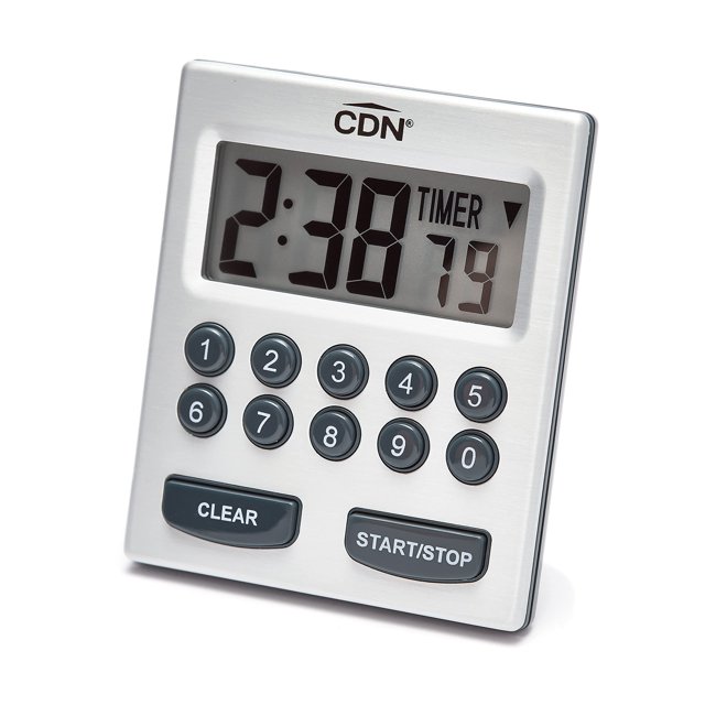 Temporizador de cocina CDN TM30 digital con 2 alarmas con vibración fuerte