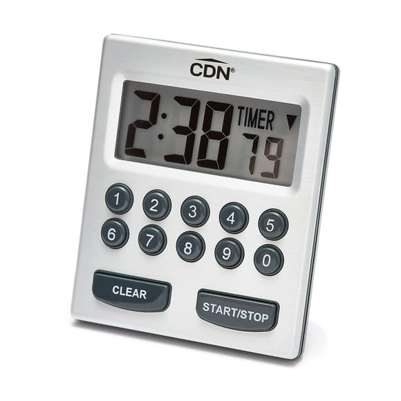 Temporizador de cocina CDN TM30 digital con 2 alarmas con vibración fuerte