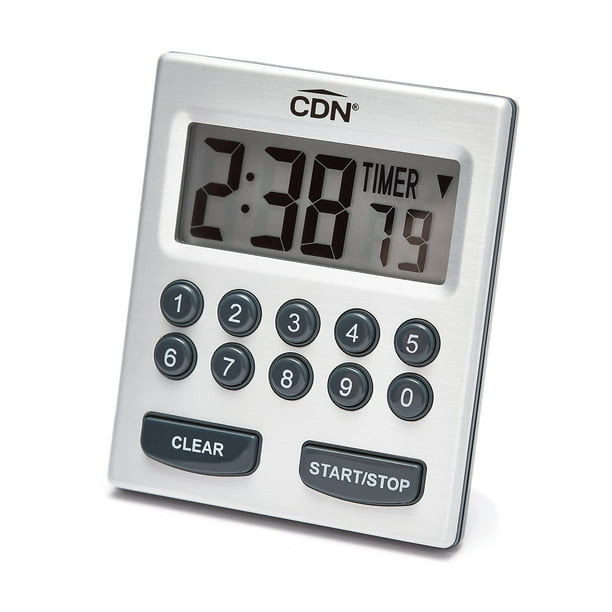 Temporizador de cocina CDN TM30 digital con 2 alarmas con vibración fuerte
