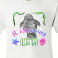 thumbnail image 4 of Inktastic St. Petersburg Florida Cute Swimming Manatee Youth T-Shirt, 4 of 5