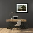 thumbnail image 4 of Jacob van Ruisdael 24x18 Black Modern Framed Museum Art Print Titled - Landscape with a Village in the Distance (1646), 4 of 5