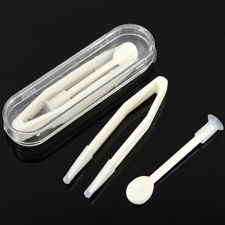 3 Set Eyeglasses Store Contact Lens Case Tweezer Stick Tool Case Set Seller 2 in 1