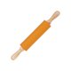 thumbnail image 2 of Rodillo de silicona ZHCH mango de madera maciza color naranja, 2 of 5