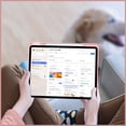 thumbnail image 4 of Fintie Hybrid Slim Case for iPad Air 13-inch (M3) 2025, (M2) 2024 - Shockproof Cover with Clear Back Shell & Pencil Holder, Sunset Ombre, 4 of 10