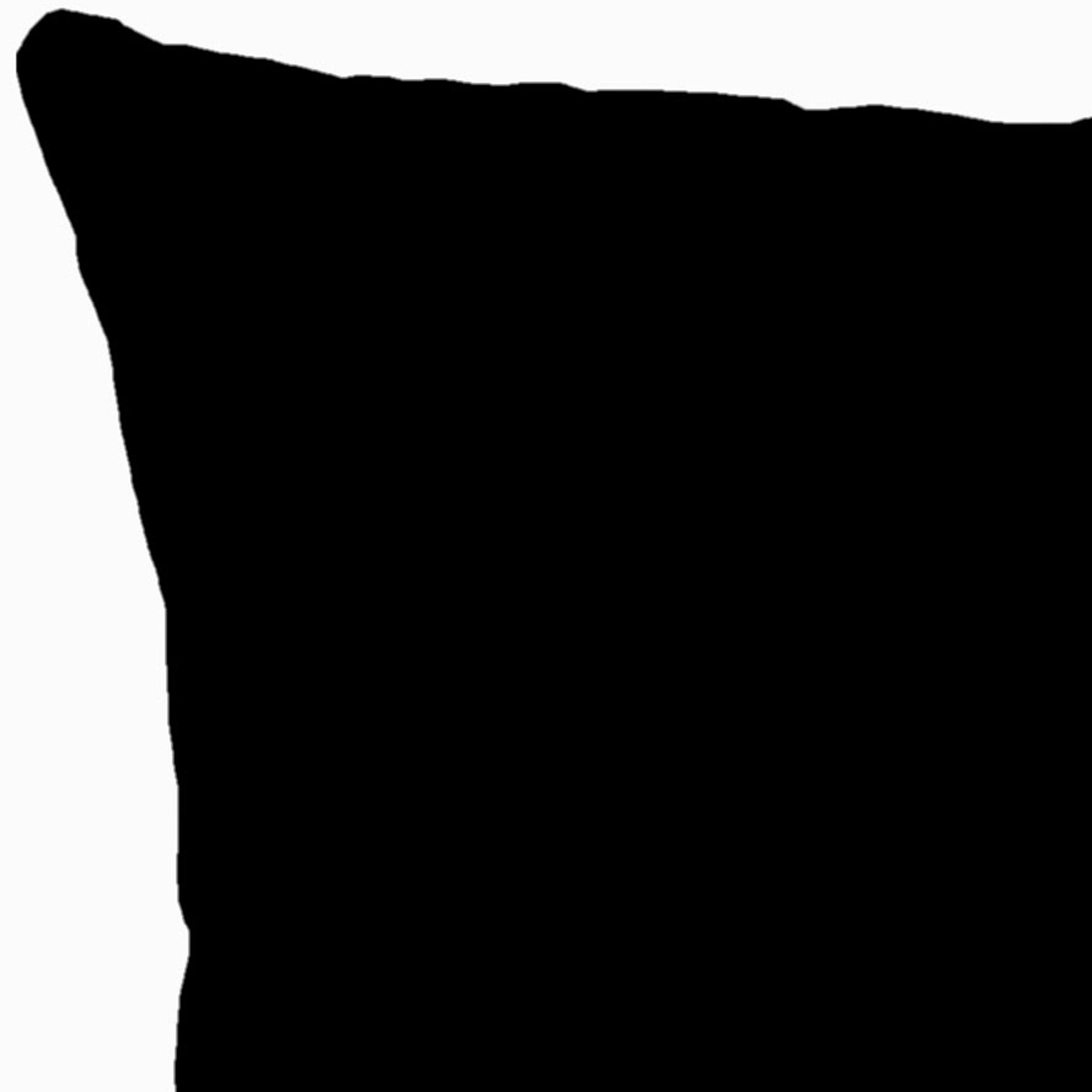 Jordan Manufacturing 18" x 18" Black Solid Square Outdoor Throw Pillow (2 Pack)
