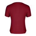 thumbnail image 4 of ZyeKqe Going out Tops for Women Short Sleeve Shirts Deep V Neck T Shirts Stretchy Slim Fitted Tees, 4 of 7