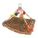 thumbnail image 5 of Red de escalada para pájaros, columpio colorido, hamaca para masticar, estera colgante para decoración, juego L, 5 of 5