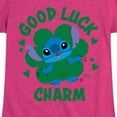 thumbnail image 3 of Disney Lilo & Stitch - St. Patrick's Day - Good Luck Charm - Toddler & Youth Girls Short Sleeve T-Shirt, 3 of 5
