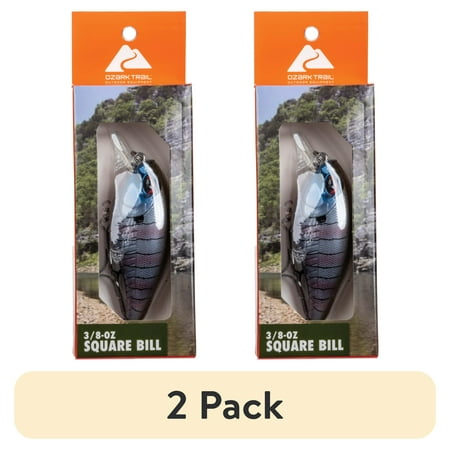 (2 pack) Ozark Trail 3/8oz Squarebill Lure- Perch
