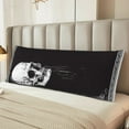 thumbnail image 6 of Body Pillow Cover, Gothic Skull Drape Body Pillow Cases with Zipper Soft Breathable Smooth Skin Friendly Long Pillow Case 20x60 inches, 1Pcs, 6 of 7