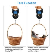 Portable Fishing Scale, EEEkit 110lb Digital Hanging Hook Scale with Backlit LCD Display for Luggage