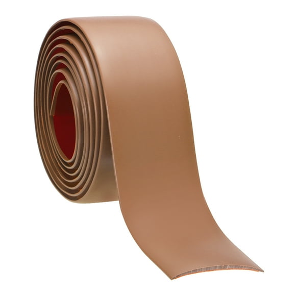 Uxcell Self Adhesive Floor Transition Strip Vinyl Flat Divider Flooring Brown 20 FT x 2"