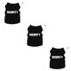 thumbnail image 4 of Methold Ropa para mascotas Abrigo de algodón con estampado de animales Ropa de animales sin mangas para interiores al aire libre, M, Negro Type1 NO1 Methold CBP173067, 4 of 6