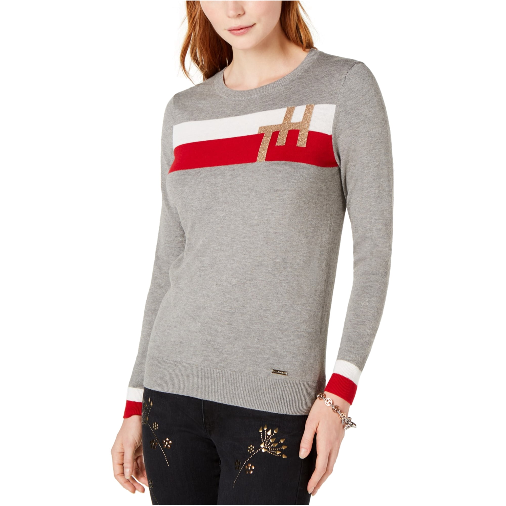 gray tommy hilfiger sweater