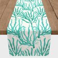 thumbnail image 3 of Creative Products Teal Sea Coral 16x72 Poly Twill Table Runner, 3 of 3