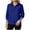Blue, variant on idosla Women's Quilted Sweatshirts Zipper Neck Long Sleeve Textured Solid Casual Loose Fashion Fall Pullover Tops (White, M)