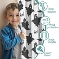 thumbnail image 3 of Blackout Kids Curtains,Halloween Black Ghosts with Boo Childrens Insulated Curtains Set Of 2,Bedroom Essentials,Toddler Room Decor 42"x84", 3 of 5
