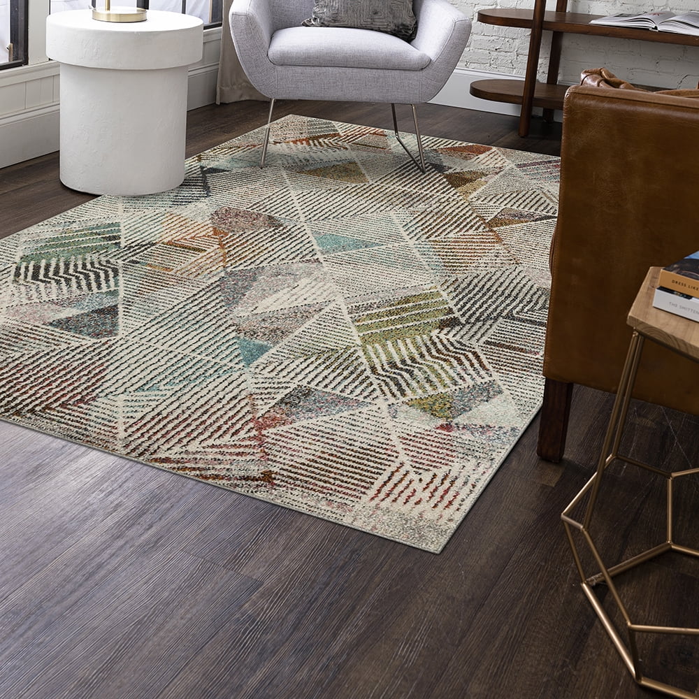 Mohawk Home Turnberry Indoor Geometric Area Rug, Multi, 6' x 9'