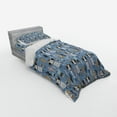 thumbnail image 3 of Llama Duvet Cover Set, Llamas with Tribal Aztec Style Primitive Kids Playroom Theme, Bedding Set with Shams and Fitted Sheet, 3 Sizes, by Ambesonne, 3 of 3