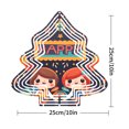 thumbnail image 6 of Stylish Metal Hanging Christmas Tree Wind Spinner - Festive Design with Colorful Ornaments Perfect for Yard & Garden Decor, 6 of 6