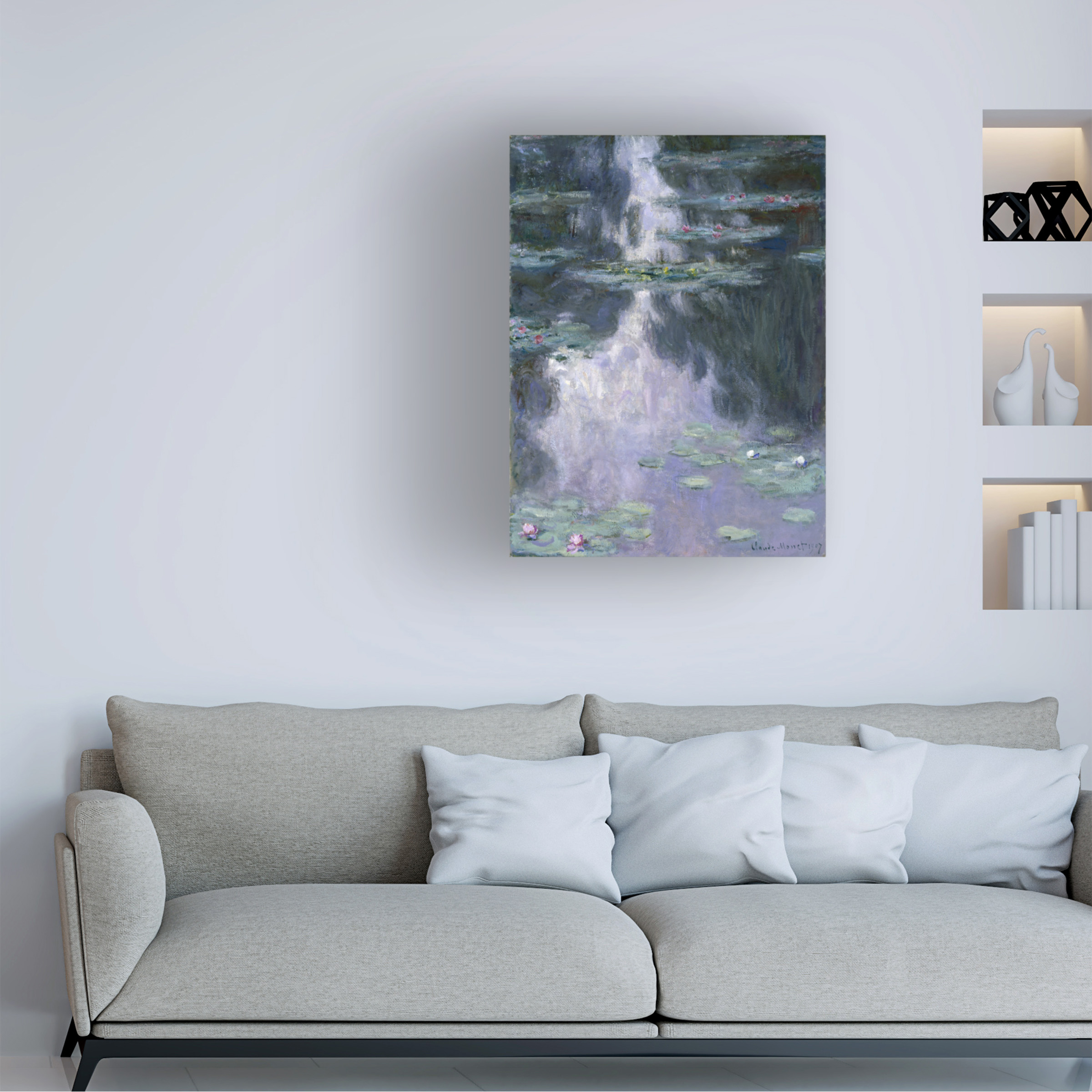 Monet 'Water Lilies Nympheas 2' Canvas Art