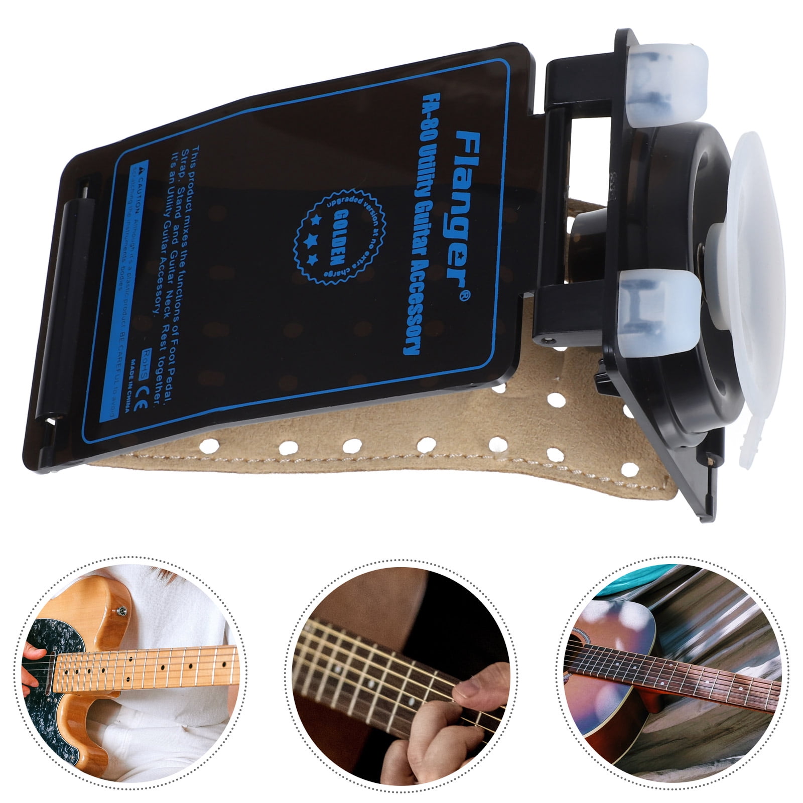 Mobutofu Guitar Footstools Acrylic 3Pcs 5.1*2.6*1.2in