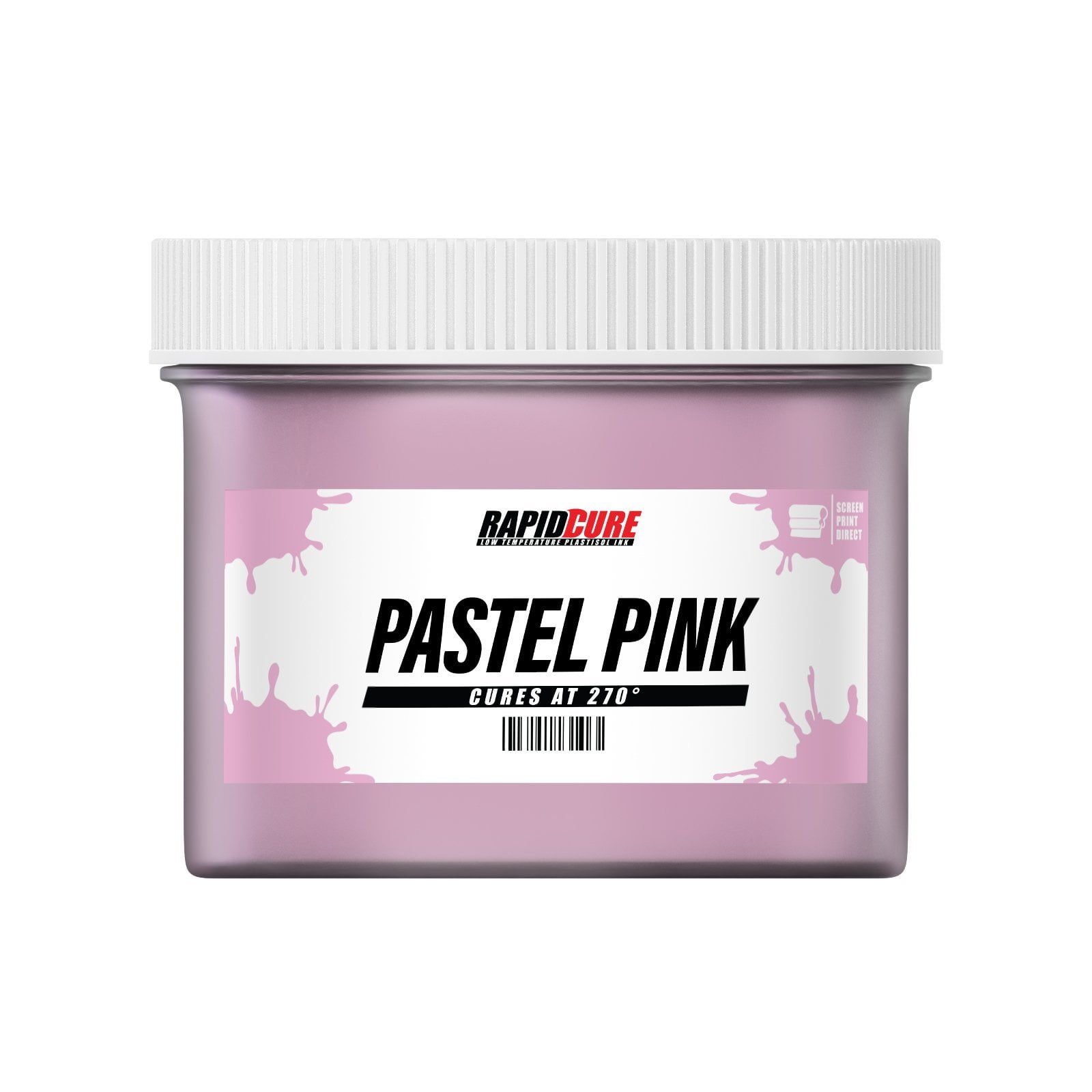 Rapid Cure Pastel Pink Plastisol Ink for Screen Printing Low