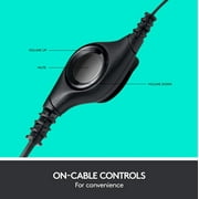 Logitech ClearChat Comfort/USB Headset H390 (Black)