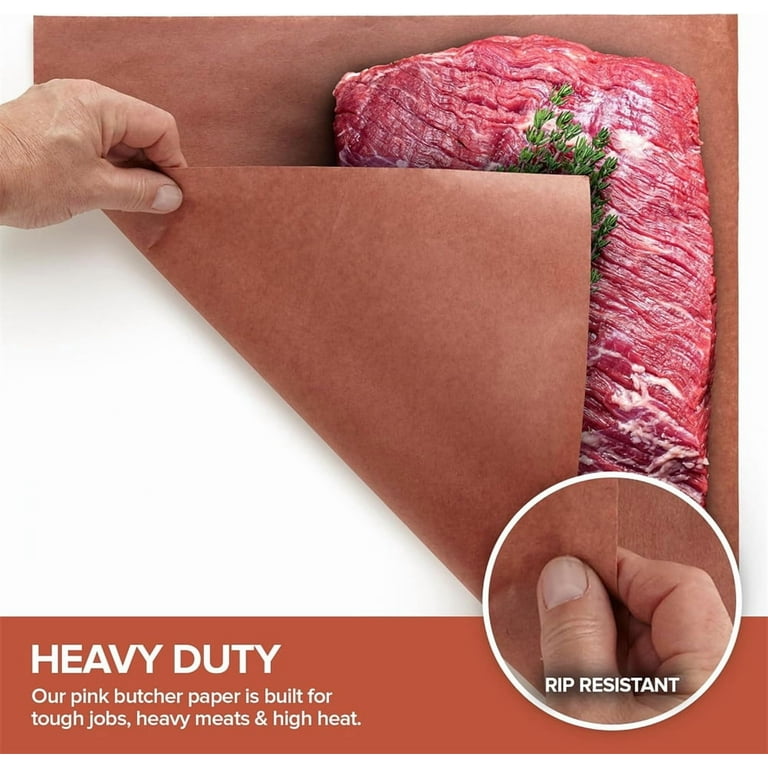 Big Smoke's Kraft Pink Butcher Paper Made In U.S.A- The Original Texas Style For BBQ Smoking