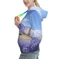thumbnail image 2 of Honeii Lavender Fields Under Blue Sky Pattern Womens Oversized Hoodies Long Sleeve Sweatshirts Pullover Fall Outfits with Pocket-X-Large, 2 of 7