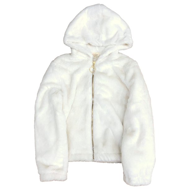 fuzzy white jacket