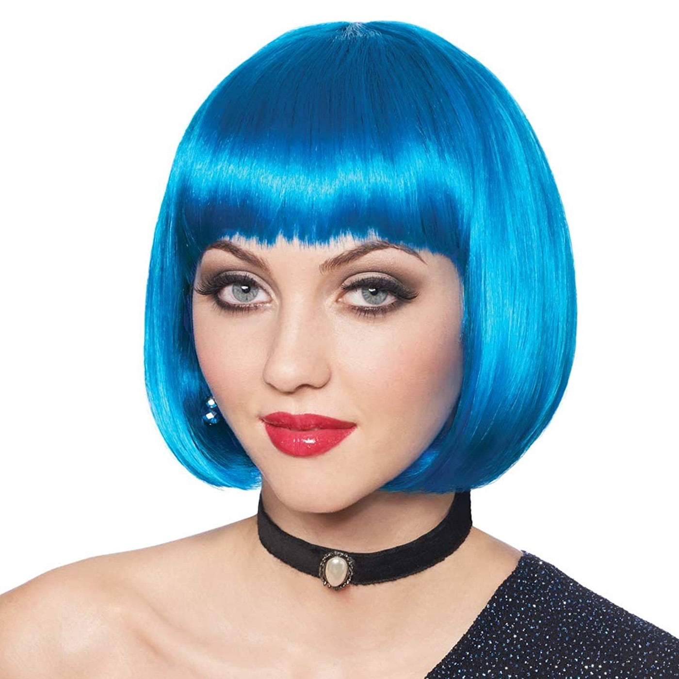 Blue top wig outfits