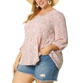 thumbnail image 1 of Blusa floral con Péplum Agnes Orinda TalGrande PaMujeres RoXL, 1 of 6