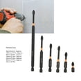 thumbnail image 3 of Bit 6PCS Set   Bit Impact  S2 Phosphated Alloy Steel  Screwdriver Bit Set With 1/4 Hex Shank, 3 of 8