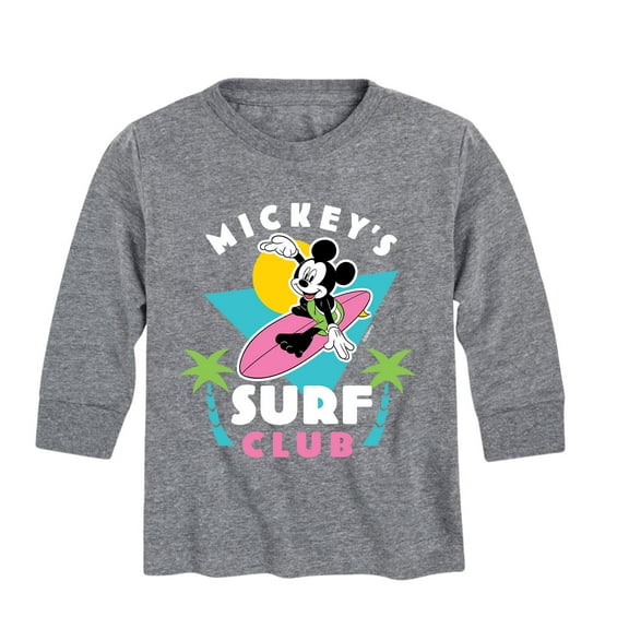 Mickey & Friends - Mickey's Surf Club - Toddler And Youth Long Sleeve Graphic T-Shirt
